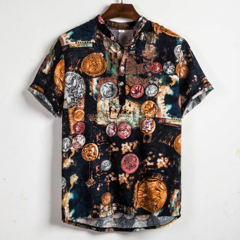 2020 Cotton Linen Short Sleeve Shirt Men Summer Floral Loose Baggy Casual Hawaii Holiday Beach Shirt Tee Tops Buttons Blouse
2020 Cotton Linen Short Sleeve Shirt Men Summer Floral Loose Baggy Casual Hawaii Holiday Beach Shirt Tee Tops Buttons Blouse