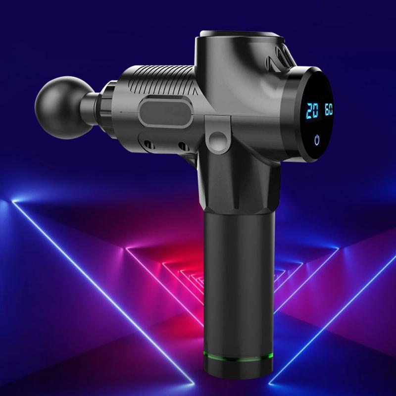 Electric Muscle Massager Therapy Fascia Massage Gun Deep Vibration Muscle Relaxation Fitness Equipment 1200-3300r/min dropship LY191213