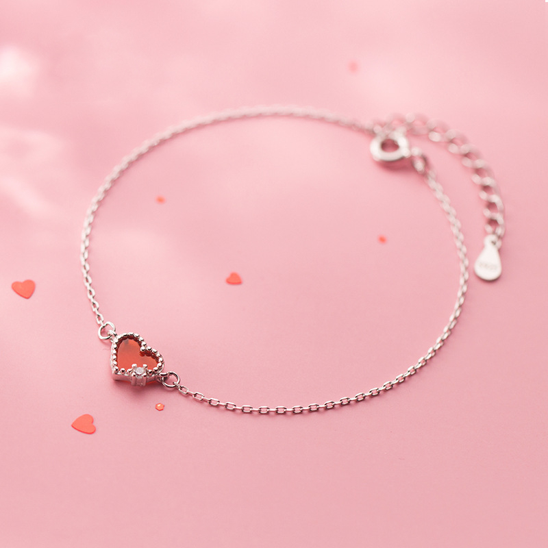 Charm Bracelets 925 Sterling Silver Lovely Heart Shape Bracelet Jewelry Fine For Women Girls Lady Gift
Charm Bracelets 925 Sterling Silver Lovely Heart Shape Bracelet Jewelry Fine For Women Girls Lady Gift