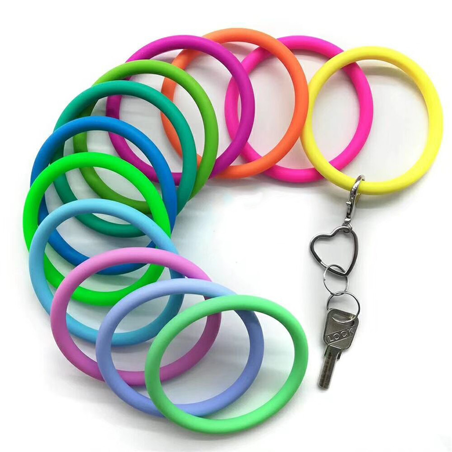 New Trend Silicone Bangle Key Ring Wrist Sports Keychain Bracelet Round Key Rings Colorful Keyring Hot Products
New Trend Silicone Bangle Key Ring Wrist Sports Keychain Bracelet Round Key Rings Colorful Keyring Hot Products