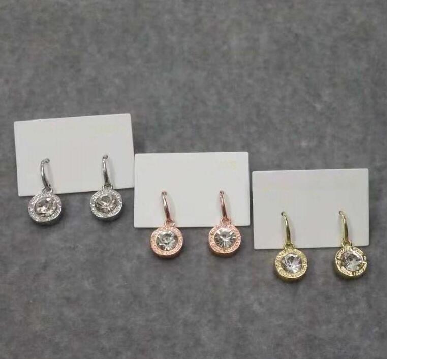 New York Stylist Earrings Fashion Crystal Drop Earrings with Big Diamond Alloy Jewelries Cheap Fashion Jewelries Women gifts GD348