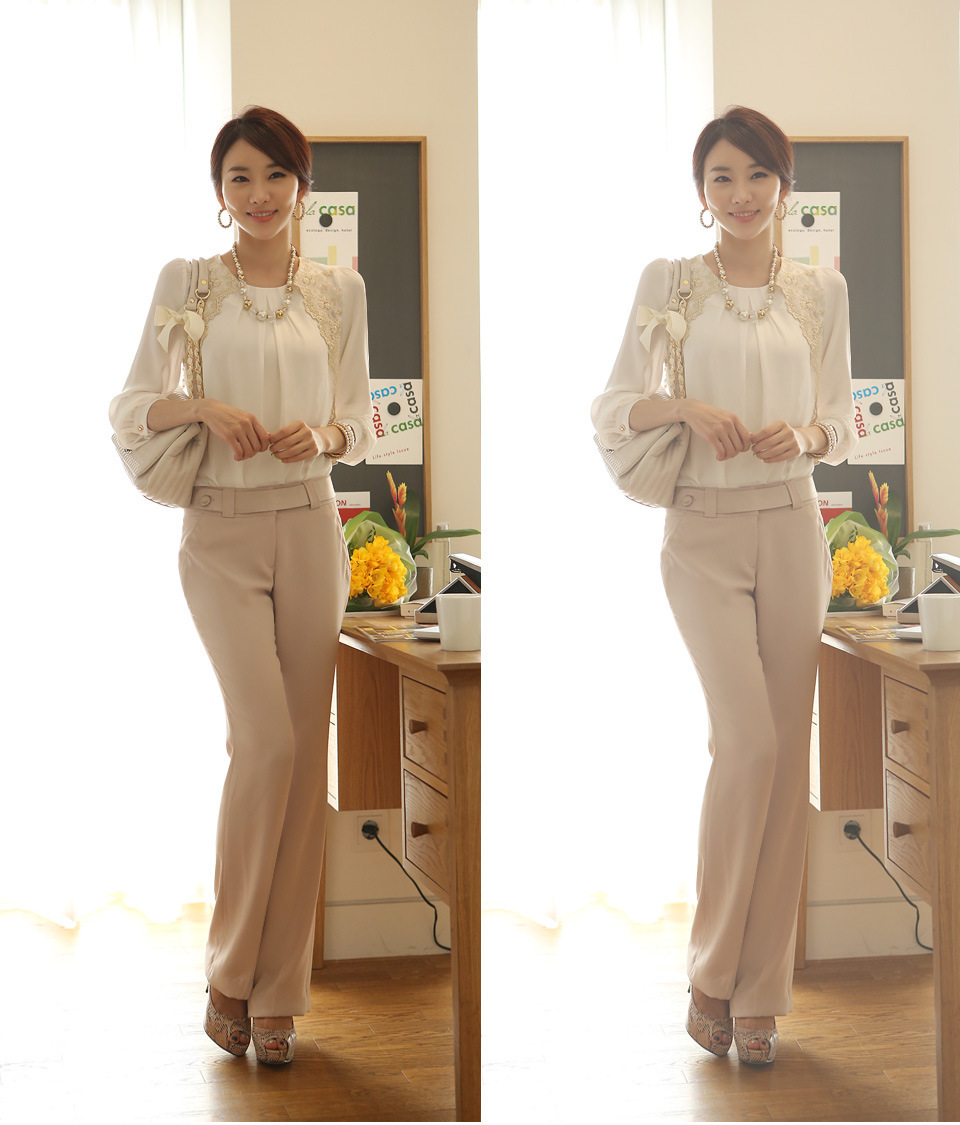 2020 Women Loose Chiffon Blouse Feminine Lace Embroidery Patchwork O-neck Shirt Female Long Sleeve Office Tops Plus Size 5XL