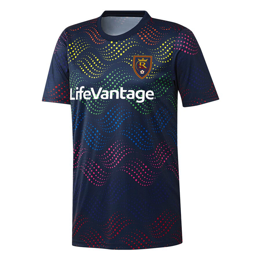 2019 New Salt Lake MLS New Pride Pre-Match Thailand Top soccer jersey 19 20 Salt Lake Navy Pride football shirt Running Jersey, Black;blue
2019 New Salt Lake MLS New Pride Pre-Match Thailand Top soccer jersey 19 20 Salt Lake Navy Pride football shirt Running Jersey, Black;blue