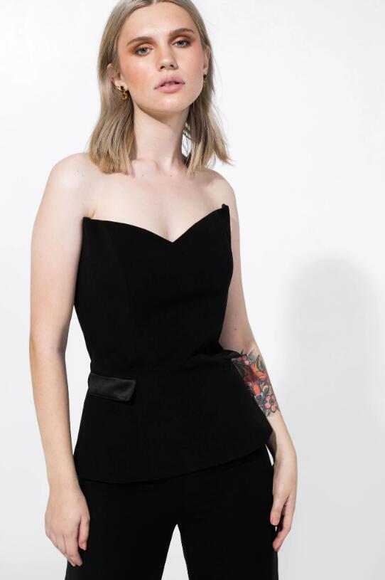2020 Black Prom Jumpsuits Sweetheart Women Pantsuits Satin Dresses Floor Length Formal Evening Gowns Party Wear Robe De Soiree