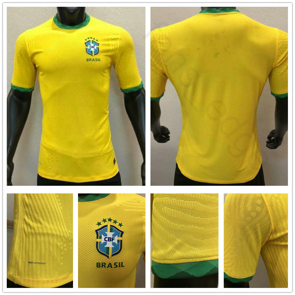 2020 2021 Player Version Top Quality Soccer Jerseys PELE RONALDINHO COUTONHO G.JESUS FIRMINO Custom Home Yellow Football Shirt Uniform
2020 2021 Player Version Top Quality Soccer Jerseys PELE RONALDINHO COUTONHO G.JESUS FIRMINO Custom Home Yellow Football Shirt Uniform