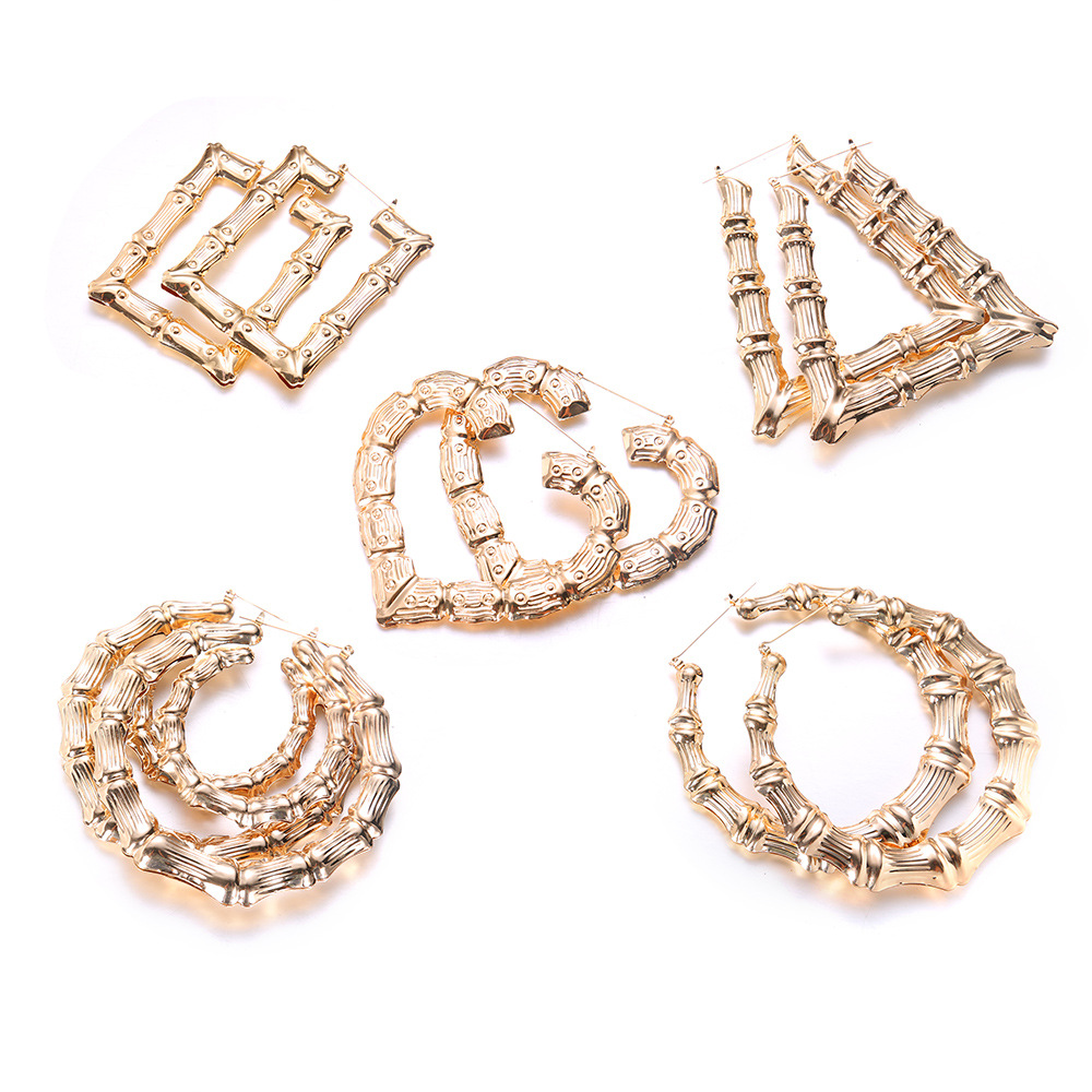 2020 Luxury Jewelry Multiple Shapes Ethnic Large Vintage Gold Plated Bamboo Hoop Earrings For Women 5 Modes Free Choice Wedding Hot Selling
2020 Luxury Jewelry Multiple Shapes Ethnic Large Vintage Gold Plated Bamboo Hoop Earrings For Women 5 Modes Free Choice Wedding Hot Selling