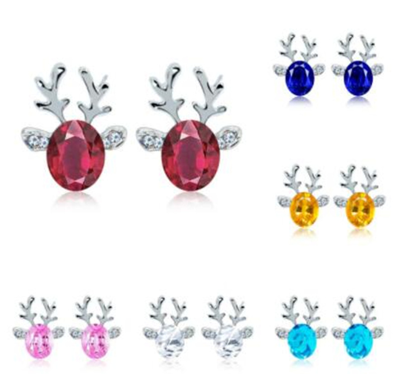 Earrings for Women Christmas gift Cute Reindeer stud earrings made with Elements casual jewelry accessories Crystal Stud Earring DHL Free
Earrings for Women Christmas gift Cute Reindeer stud earrings made with Elements casual jewelry accessories Crystal Stud Earring DHL Free