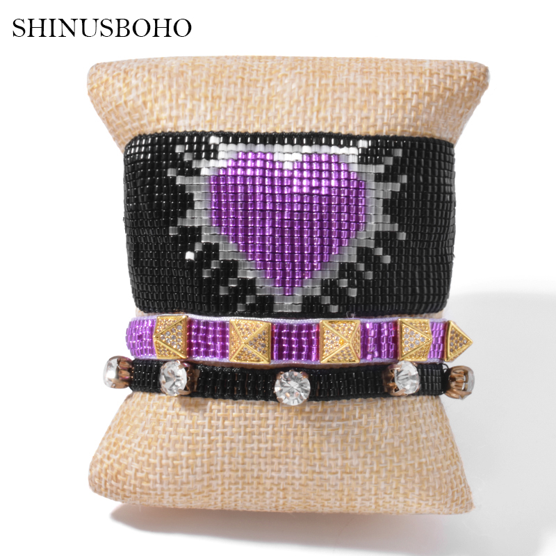 Charm Bracelet For Women MIYUKI Bracelets Jewelry Purple Heart Pulseras Mujer Moda 2020 Crystal Handmade Beads Gift
Charm Bracelet For Women MIYUKI Bracelets Jewelry Purple Heart Pulseras Mujer Moda 2020 Crystal Handmade Beads Gift