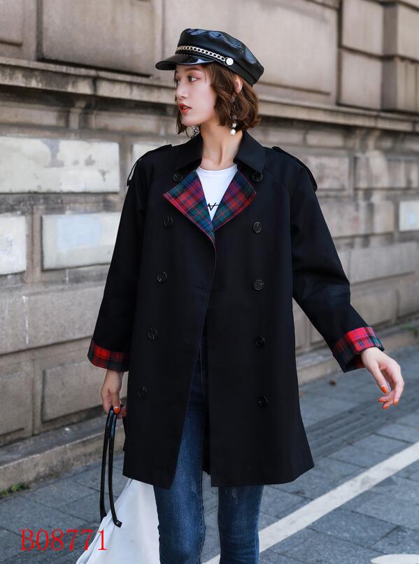 New arrival! women fashion double breasted trench coat/high quality branded design plus size loose fit trench for women size S-XXL 3 colors, Black
New arrival! women fashion double breasted trench coat/high quality branded design plus size loose fit trench for women size S-XXL 3 colors, Black