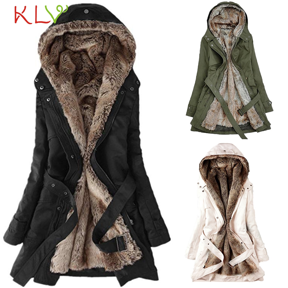 Wholesale-Women Jacket Winter Long 2018 Fur Wool Liner Hooded Parka Thick Plus Size Ladies Chamarra Cazadora Mujer Coat For Girls 18Oct23