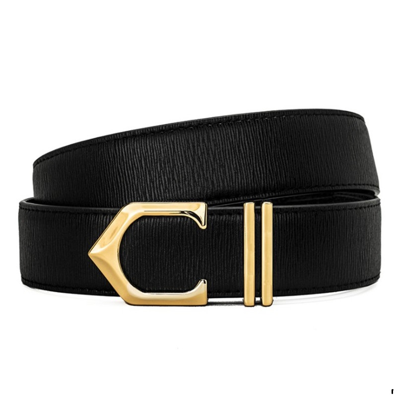 Fashion Designer Belt for Mens Cowhide Belt Casual Man Business Letter C Smooth Buckle Belts Luxury Belts Width 34mm Highly Quality 3 Colors