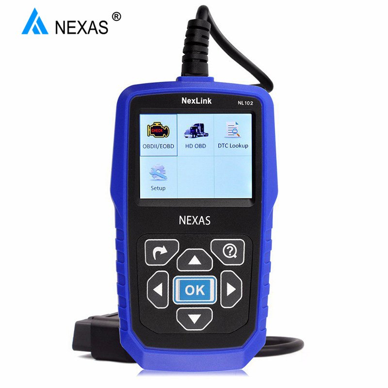 NEXAS NL102 OBD2 Truck Scanner Automotive Heavy Duty Truck Diagnostic Tool OBDII EOBD HDOBD ENG Brake Transmission Diagnostics
NEXAS NL102 OBD2 Truck Scanner Automotive Heavy Duty Truck Diagnostic Tool OBDII EOBD HDOBD ENG Brake Transmission Diagnostics