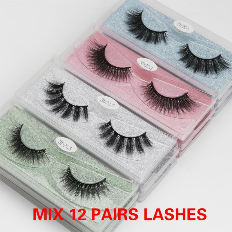 12 pairs Mink Eyelashes Wholesale Mix False Eyelashes Soft Volume Natural Long Eyelasehs Makeup 3d Mink Lashes In Bulk
12 pairs Mink Eyelashes Wholesale Mix False Eyelashes Soft Volume Natural Long Eyelasehs Makeup 3d Mink Lashes In Bulk