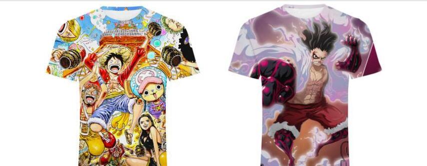 One Piece New Summer Harajuku adventure 3D Printed Cool teenager Luffy 3d T-Shirt Men Short tops Asian plus-size 5XL