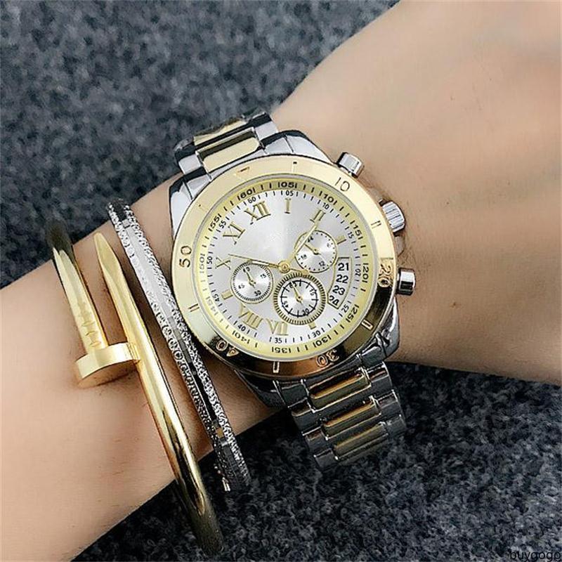 buygogo Fashion Fake 3-eye Roman alphabet dial style Stainless steel watchband Quartz watches 36mm Luxury Women Quartz watches buygogo, Gray
buygogo Fashion Fake 3-eye Roman alphabet dial style Stainless steel watchband Quartz watches 36mm Luxury Women Quartz watches buygogo, Gray
