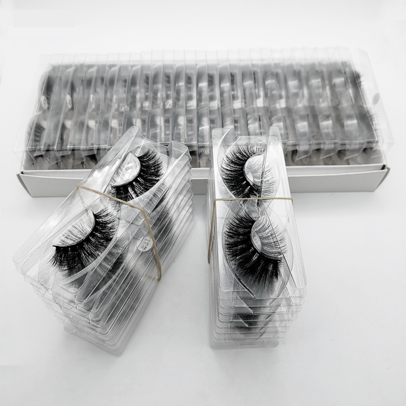 15mm Lashes Wholesale 3D Mink Eyelashes Custom Private Label Natural Fluffy False Eyelash Extensions Full Strip Lashes Makeup Mink Lashes