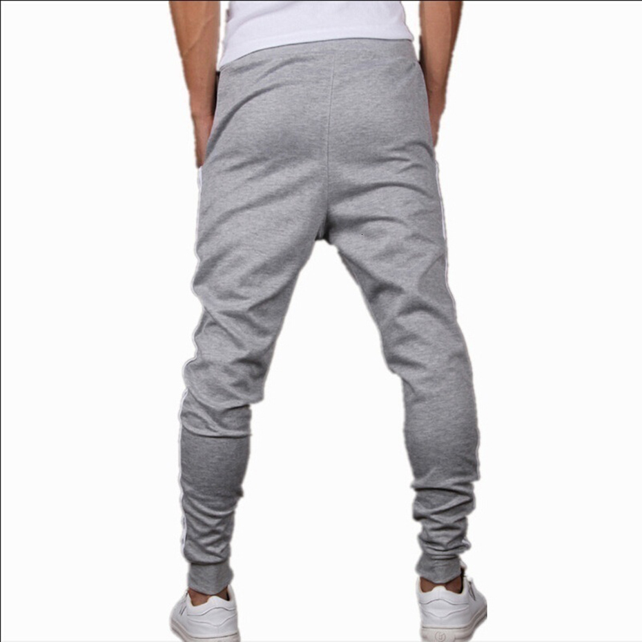 Spring Summer Mens Pants Fashion Skinny Sweatpants Mens Joggers Striped Slim Fitted Pants Gyms Clothing Plus Size 3XL Harem Pant CJ191210