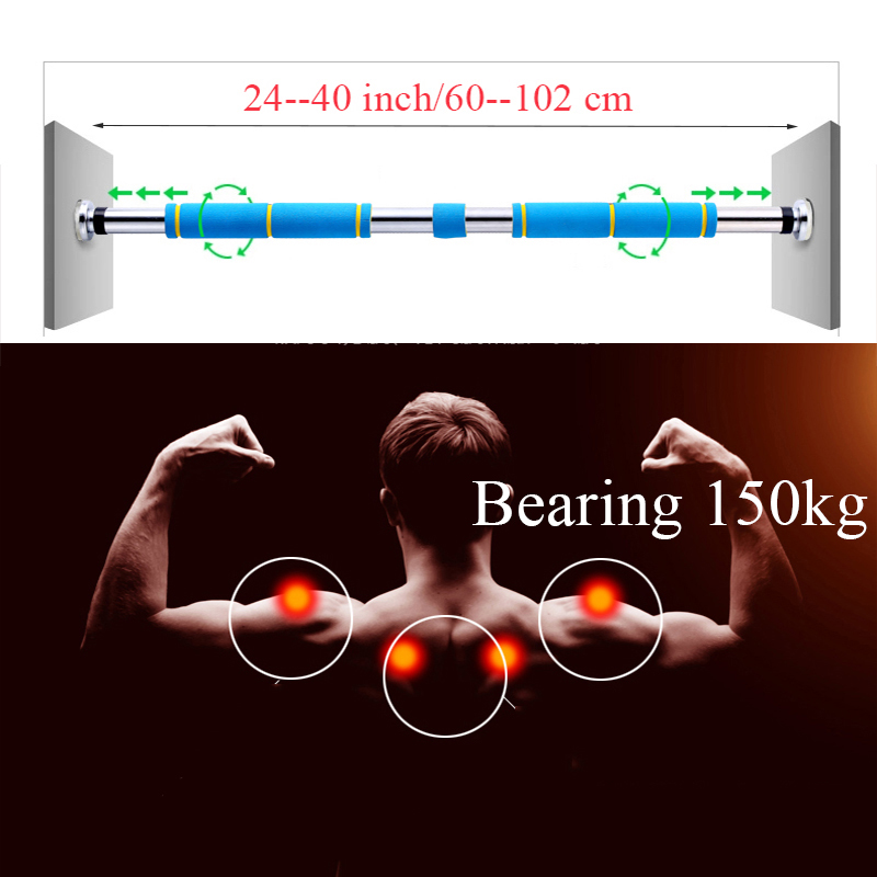 Door Pullup Bar Home Workout Dominated Bar Adjustable 24-40 Inch Muscle Training Gym Fitness Equipment Wall Horizontal Bars
Door Pullup Bar Home Workout Dominated Bar Adjustable 24-40 Inch Muscle Training Gym Fitness Equipment Wall Horizontal Bars