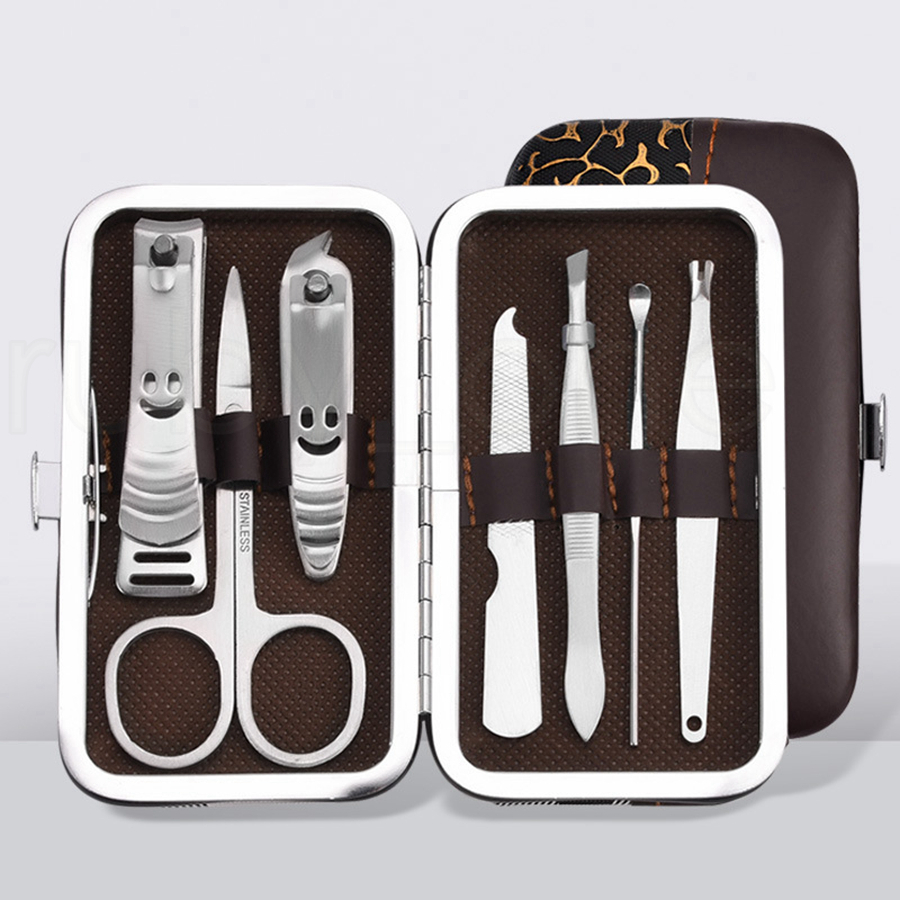 Nail Care Tools Manicure Sets Nail Clippers Nail Scissors Tweezer Manicure Pedicure Set Travel Grooming Kit 7pcs/Set De Manicura De Unas