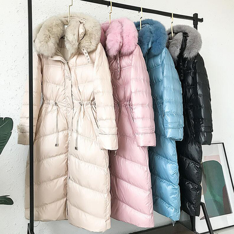 Natural fur collar Down Jacket 2019 Winter Down Coat Women Parka Hooded Long Duck Padded Jacket High Quality Outerwear, Beige
Natural fur collar Down Jacket 2019 Winter Down Coat Women Parka Hooded Long Duck Padded Jacket High Quality Outerwear, Beige