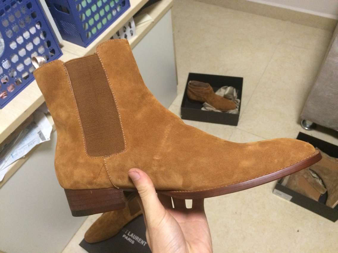 2023ss Factory direct genuine leather trend leading men's boots high quality s L casual wild matte P shoes