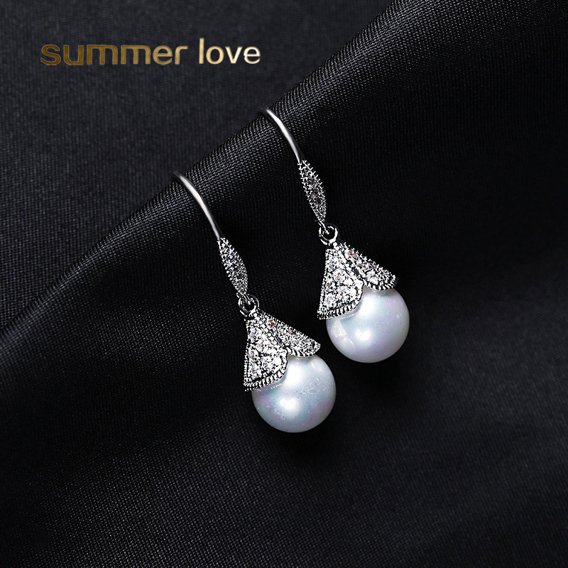 High Quality CZ Zircon Crown Pearl Earring for Women Elegant Copper Gold Silver Plated Hook Earring Fit Wedding Prom Party Jewelry Gift
High Quality CZ Zircon Crown Pearl Earring for Women Elegant Copper Gold Silver Plated Hook Earring Fit Wedding Prom Party Jewelry Gift