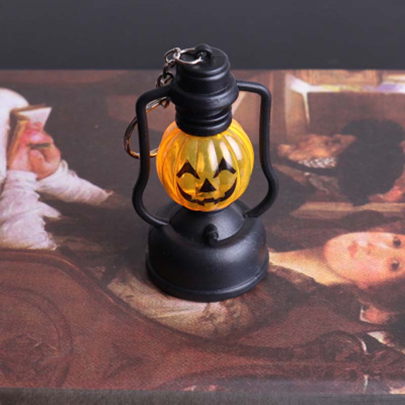 Halloween Portable Pumpkin Face Skull LED Light Lamp Flashing Decoration Night Lights for Party Bar Bedroom Home Festival Accessories