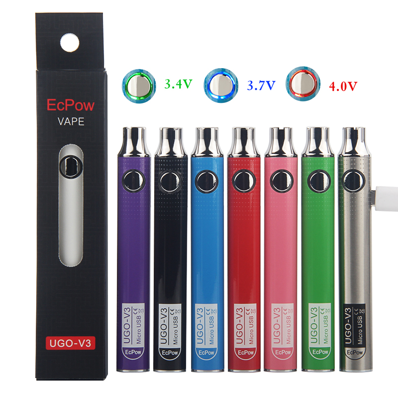 Original UGO V3 Battery With Micro USB Cable Charger 650mAh 900mAh Preheating VV Batteries Vape Pen
Original UGO V3 Battery With Micro USB Cable Charger 650mAh 900mAh Preheating VV Batteries Vape Pen
