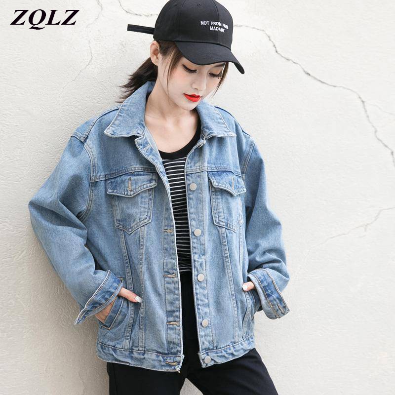 ZQLZ Streetwear Denim Jacket Women 2020 New Autumn Jean Coat Female Casual Black Vintage Overcoat Mujer Spring Denim Coat
ZQLZ Streetwear Denim Jacket Women 2020 New Autumn Jean Coat Female Casual Black Vintage Overcoat Mujer Spring Denim Coat
