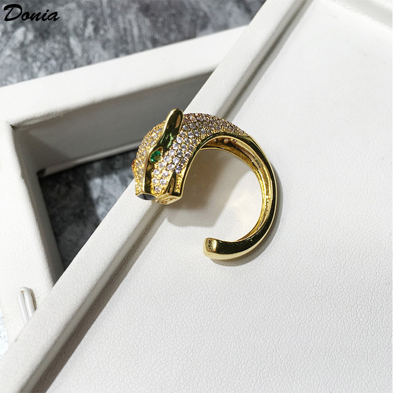 Donia jewelry luxury ring fashion set leopard copper micro-inlaid zircon European and American creative designer gifts
Donia jewelry luxury ring fashion set leopard copper micro-inlaid zircon European and American creative designer gifts