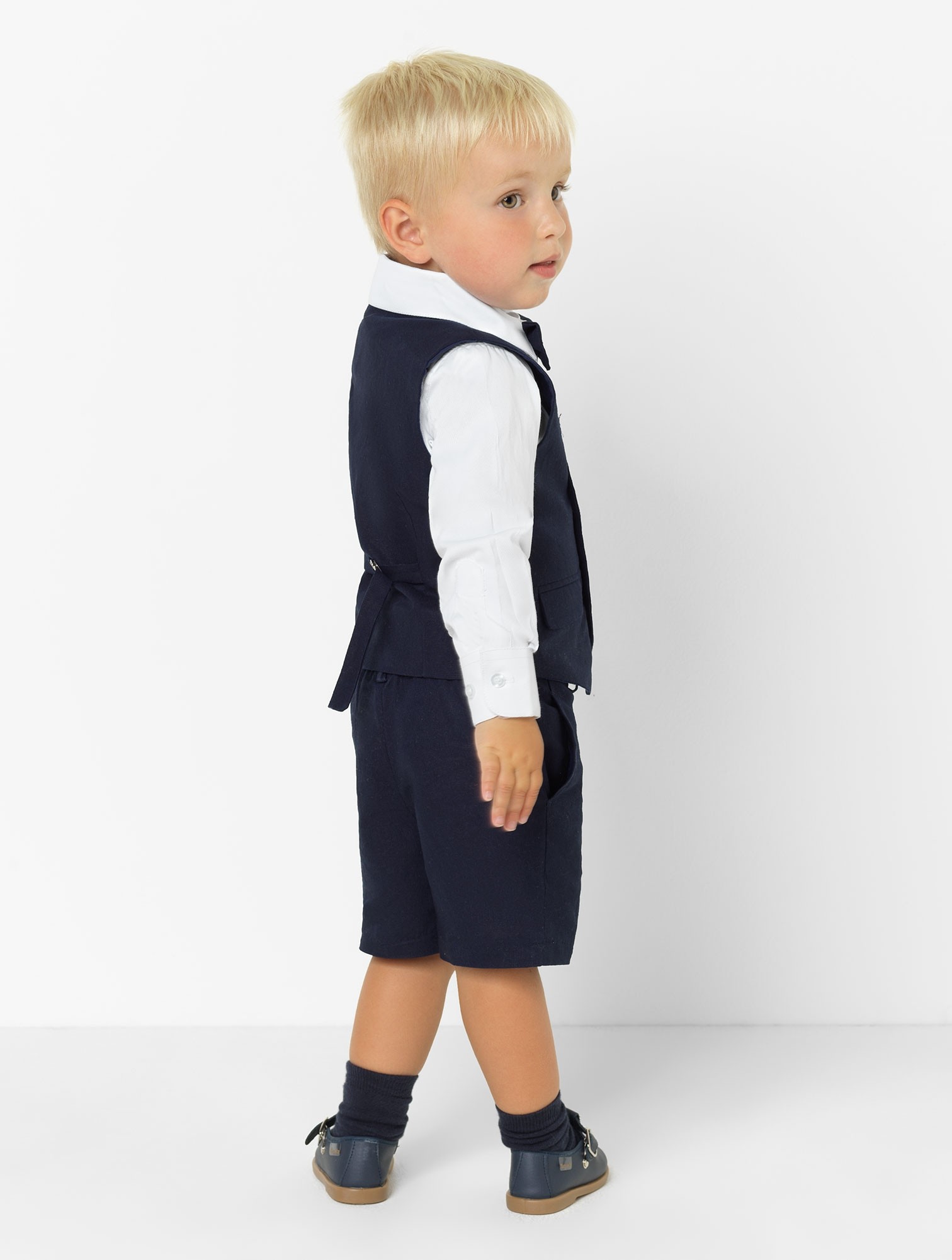 Spring Kids Formal Wedding Tuxedos Handsome 2 Pieces Double Breasted Summer Boy's Pants Suits Flower Boys Wear(Vest+Pants)