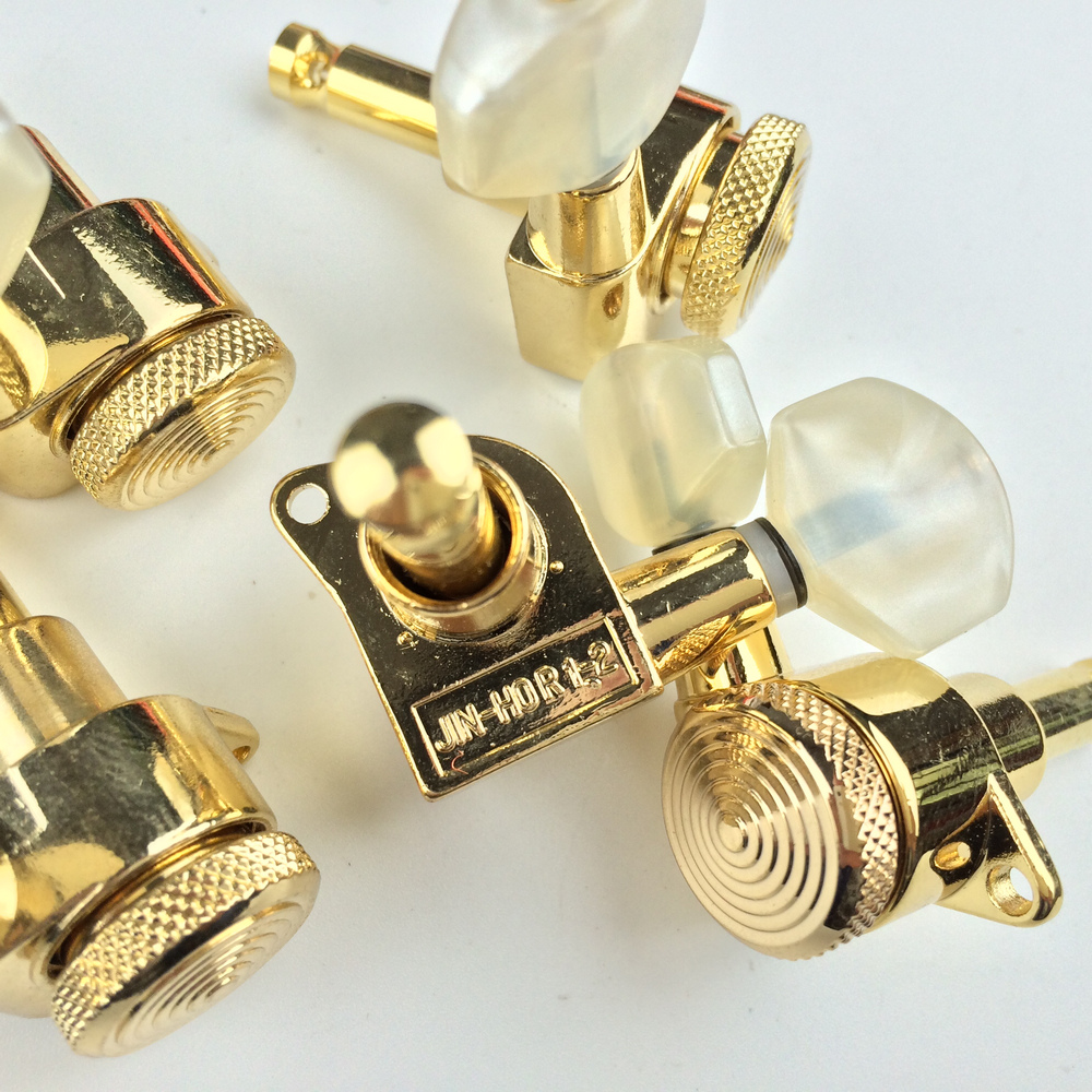 Gold Guitar Locking Tuners Electric Guitar Machine Heads Tuners JN07SP Lock Tuning Pegs With packaging