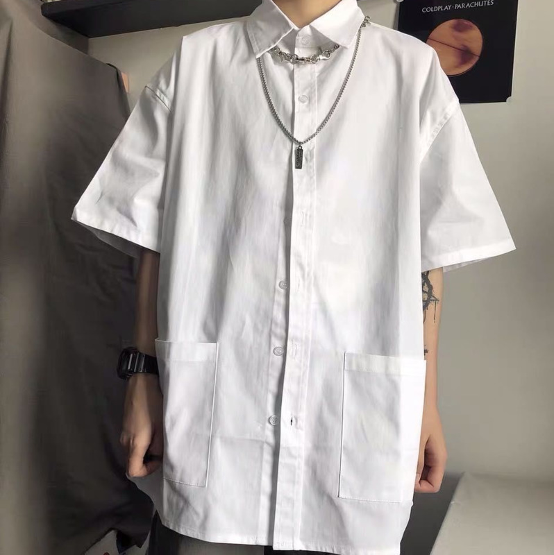2020 Summer New Youth Popular Men's Korean Version Of Ins Solid Color Five-point Sleeve Shirt Fashion Casual Shirt Jacket, White
2020 Summer New Youth Popular Men's Korean Version Of Ins Solid Color Five-point Sleeve Shirt Fashion Casual Shirt Jacket, White