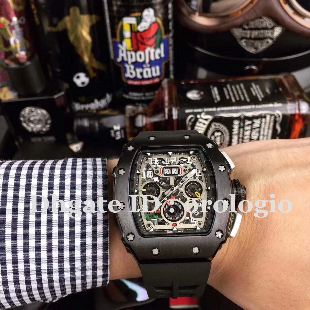 Montre de luxe fully automatic movement watch RM50-03 luminous dial pointer 40x50x16mm deep waterproof stainless steel case watch, Slivery;brown
Montre de luxe fully automatic movement watch RM50-03 luminous dial pointer 40x50x16mm deep waterproof stainless steel case watch, Slivery;brown