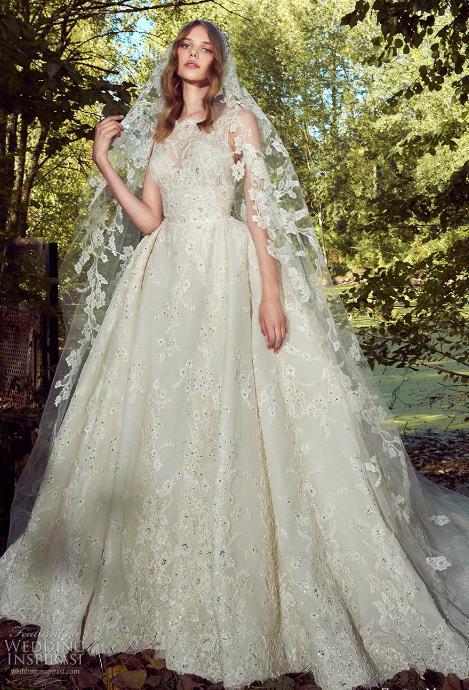zuhair murad wedding dresses with overskirts jewel neck sleeveless lace bridal gowns luxury beaded plus size boho wedding dress custom