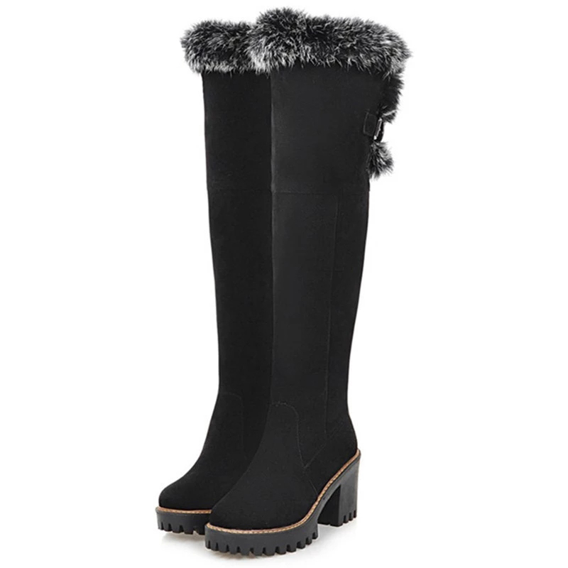 Large size 34-43 over the knee boots fashion shoes women keep warm snow boots high heels shoes winter boots flock, Black
Large size 34-43 over the knee boots fashion shoes women keep warm snow boots high heels shoes winter boots flock, Black