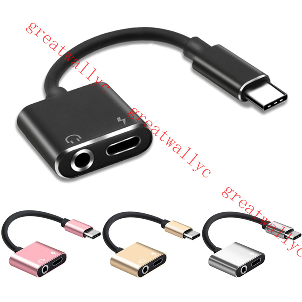2 in 1 USB Type C To 3.5mm Earphone Jack Adapter for Letv Xiaomi Aux Audio Cable Headphone Charger Charging USB-C Converter
2 in 1 USB Type C To 3.5mm Earphone Jack Adapter for Letv Xiaomi Aux Audio Cable Headphone Charger Charging USB-C Converter