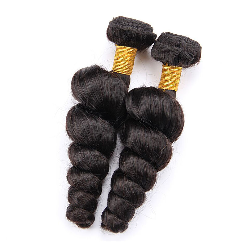 Brazilian Virgin Human Hair Extensions 10-30inch Loose Wave Bundles 3 Pieces/lot Hair Wefts Natural Color Curly