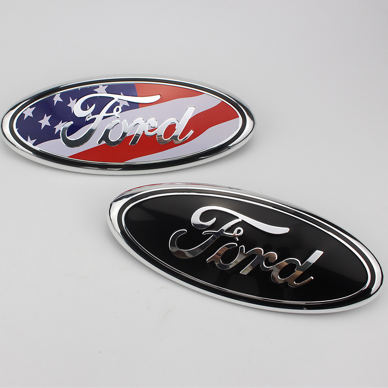 2025 new FIT For 9 Inch Front Hood Bonnet Emblem Badge and Rear Trunk Sticker F150 F250 Explorer auto 1489665 Free shipping