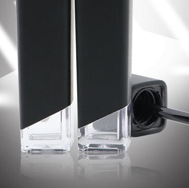 Black Lip Gloss Tube square transparent bottom lip glaze tube Empty DIY Elegant Lip Stick Container