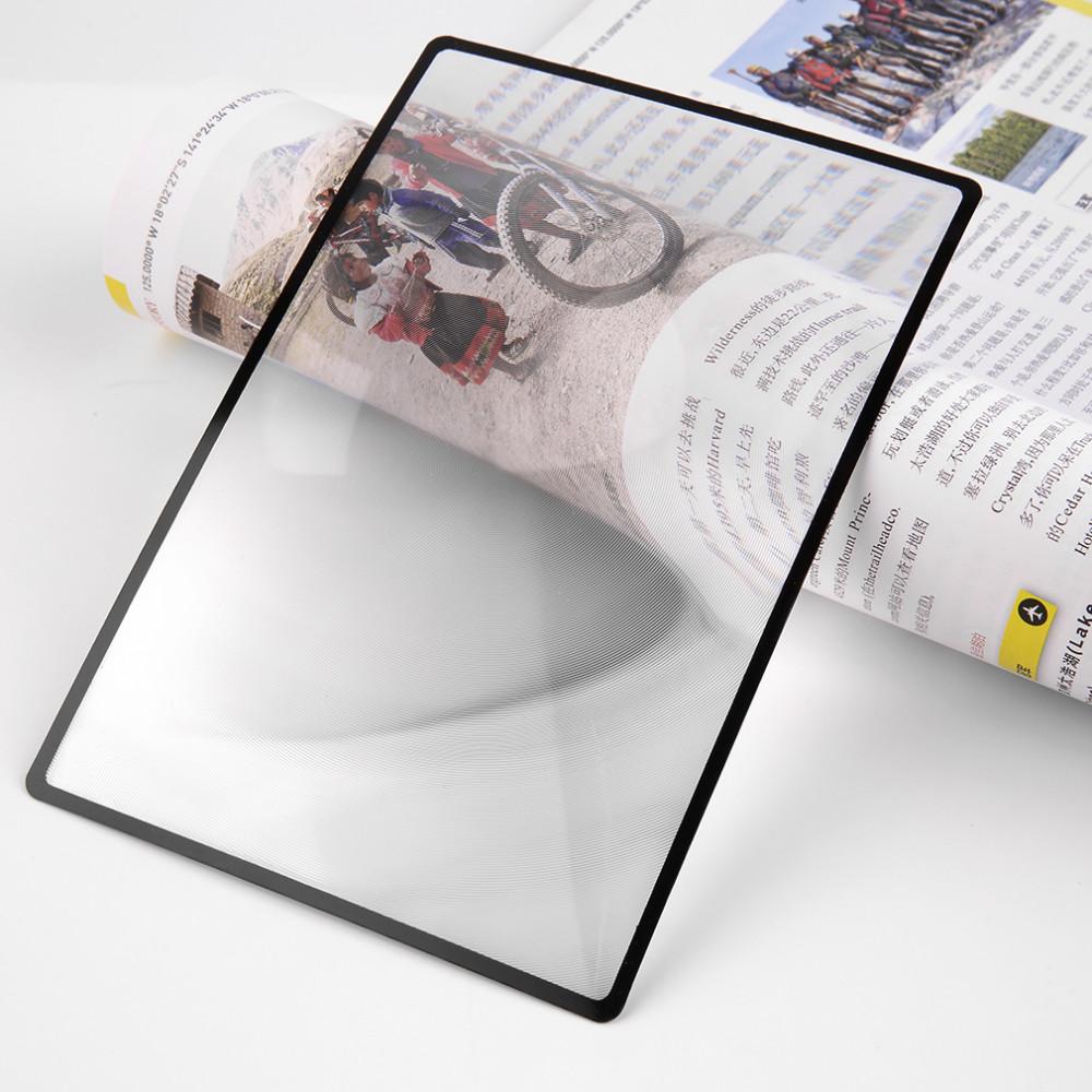 Office School Supplies 180X120mm Convinient A5 Flat PVC Magnifier Sheet X3 Book Page Magnification Magnifying Reading Glass Lens Brand New, Black edge
Office School Supplies 180X120mm Convinient A5 Flat PVC Magnifier Sheet X3 Book Page Magnification Magnifying Reading Glass Lens Brand New, Black edge