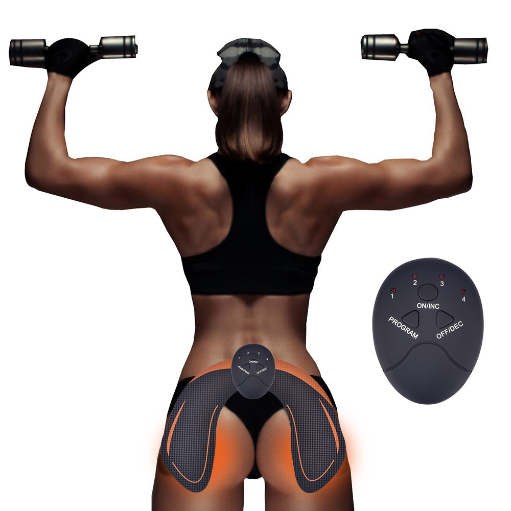 Smart EMS Hips Trainer Electric Muscle Stimulator Wireless Buttocks Abdominal ABS Stimulator Fitness Body Massager