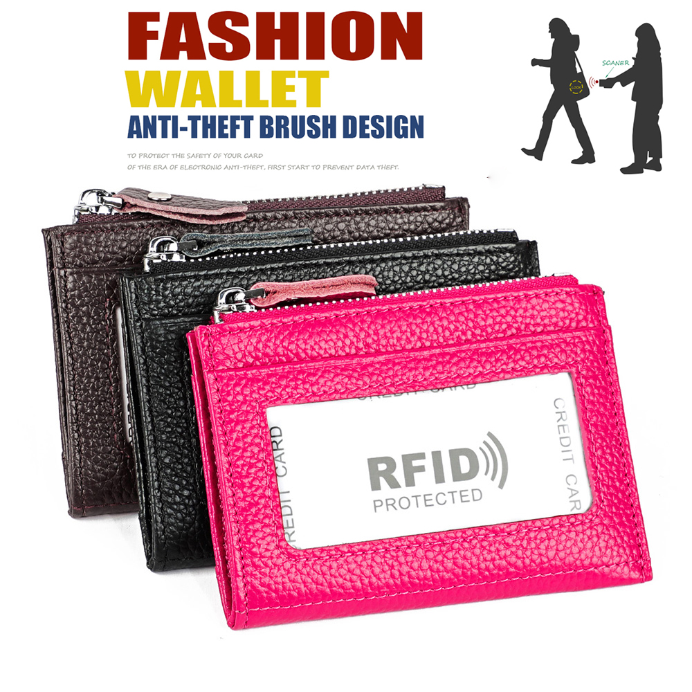 Genuine Leather Card Wallet Women Men Mini Zipper Purses Coin Pouches Credit Bank Cards Holder RFID Blocking Banknote Pocket New, 3 colors for choice
Genuine Leather Card Wallet Women Men Mini Zipper Purses Coin Pouches Credit Bank Cards Holder RFID Blocking Banknote Pocket New, 3 colors for choice