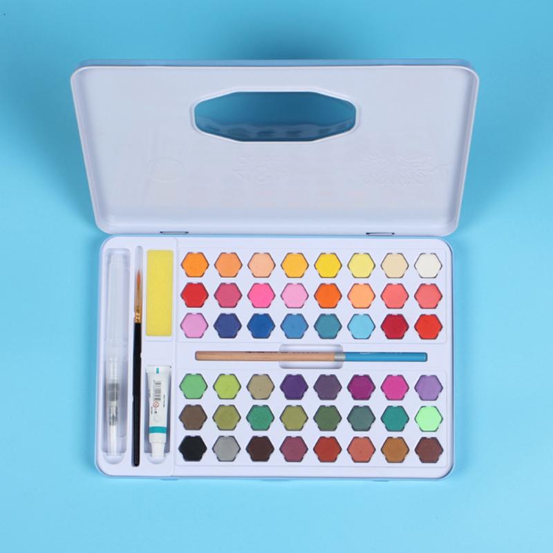 Artist Watercolor Paint Set Art Supplies Portable Bright Color With Box DIY Drawing Quick Dry Graffiti Non Toxic Sketching Solid
Artist Watercolor Paint Set Art Supplies Portable Bright Color With Box DIY Drawing Quick Dry Graffiti Non Toxic Sketching Solid