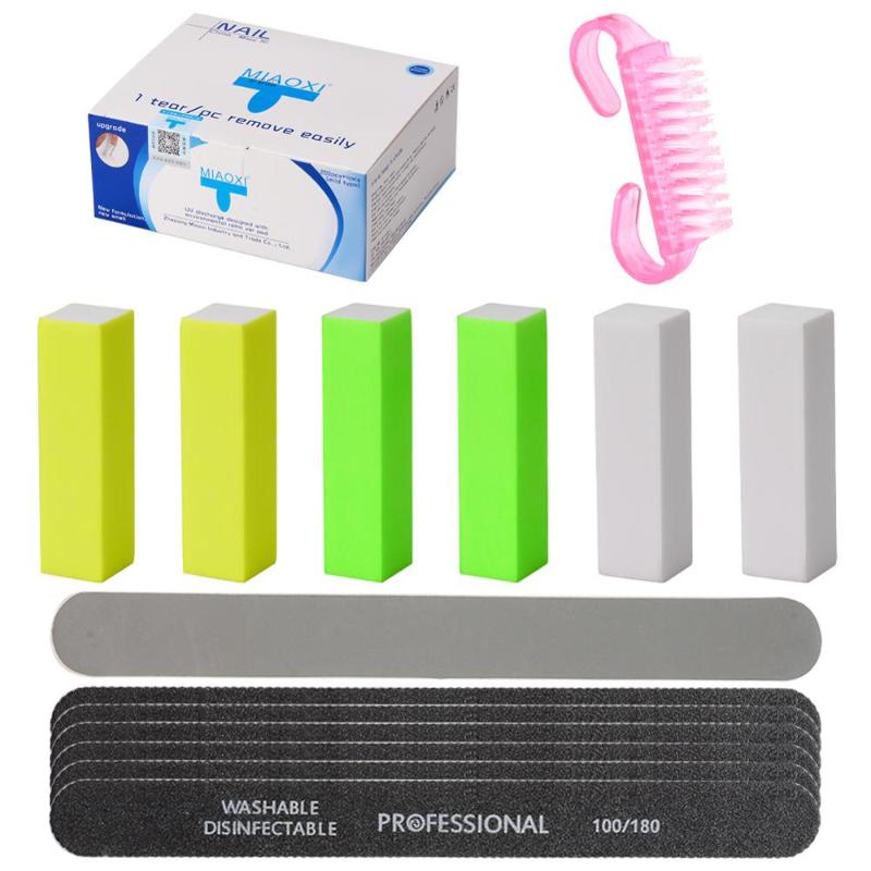 Nail Remover Kit Gel Polish Remover Cleaner Four-sided Sponge Nail File Towel Cleaning Brushes Professional Tools
Nail Remover Kit Gel Polish Remover Cleaner Four-sided Sponge Nail File Towel Cleaning Brushes Professional Tools