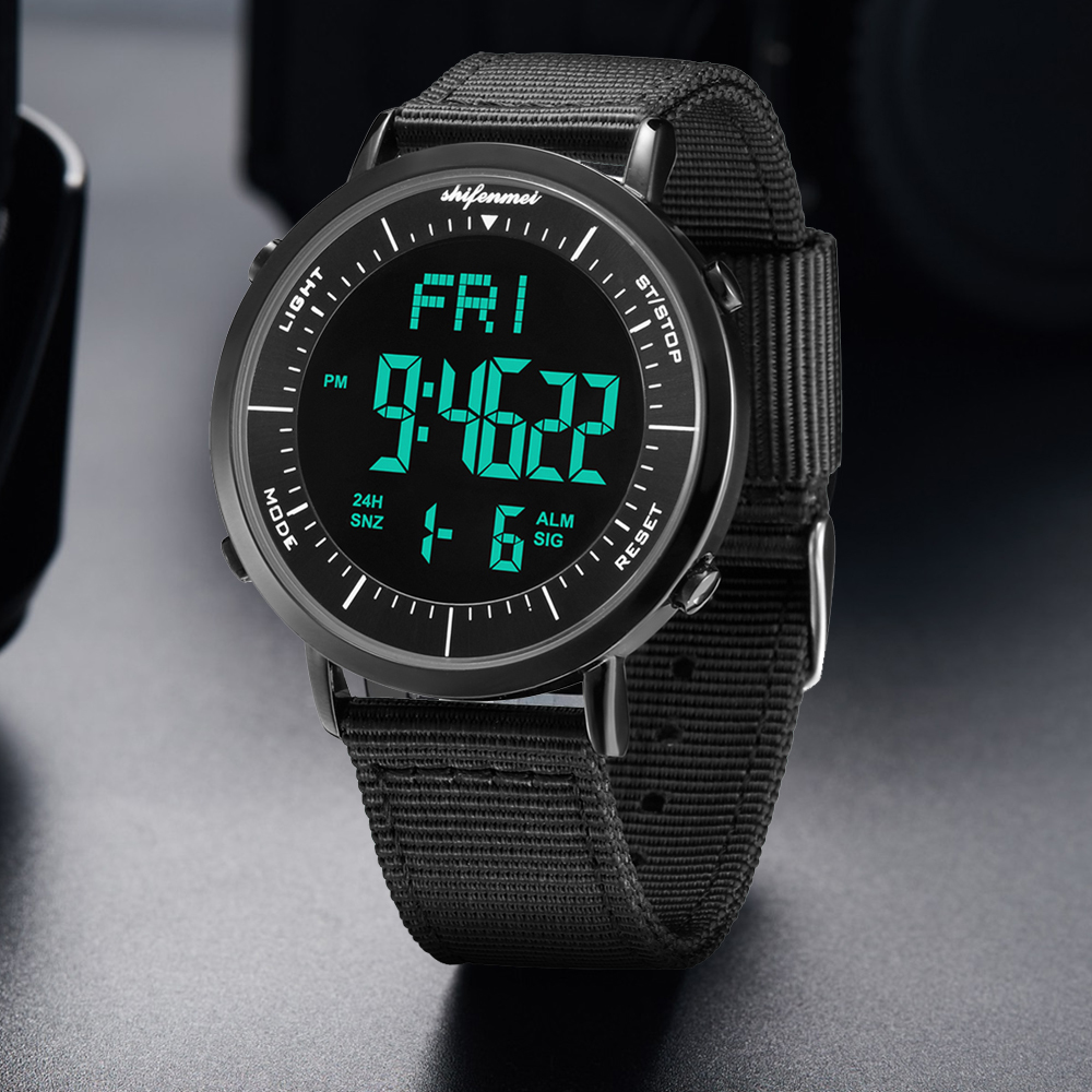 Shifenmei ultra-thin men's electronic watch Men Sport Watch Outdoor Digital Watch Electronic Wrist WatchesRelogio Masculino LY191213