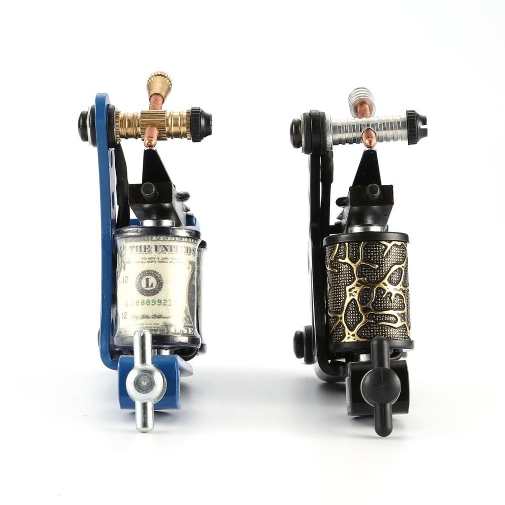 Tattoo Complete Beginner Tattoo Kit 2 Pro Machine Inks Power Needle Grips Tips Body Arts Beauty Tatto Accessories Basic Set