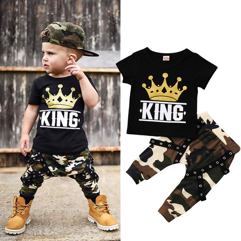 Summer 2PCS Newborn Kids Baby Boy Tops T-shirt & Camo Pants Outfits Clothes 0-5Y, White
Summer 2PCS Newborn Kids Baby Boy Tops T-shirt & Camo Pants Outfits Clothes 0-5Y, White