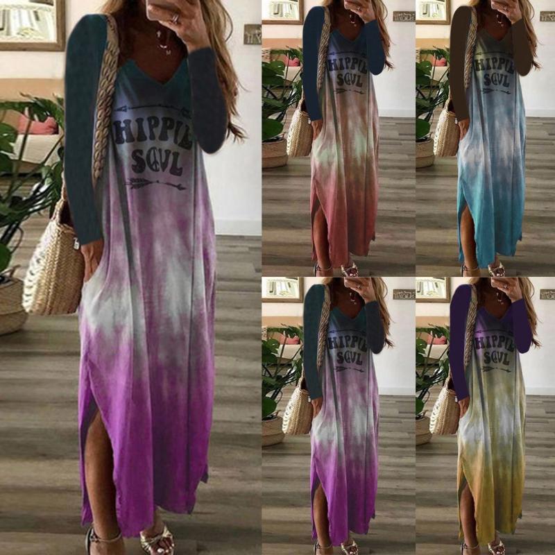 Free Ostrich Women Dress Long Sleeve V Neck Tie Dyeing Print Split Loose Maxi Dress Woman Vintage Vestidos Plus Size, Bu
Free Ostrich Women Dress Long Sleeve V Neck Tie Dyeing Print Split Loose Maxi Dress Woman Vintage Vestidos Plus Size, Bu
