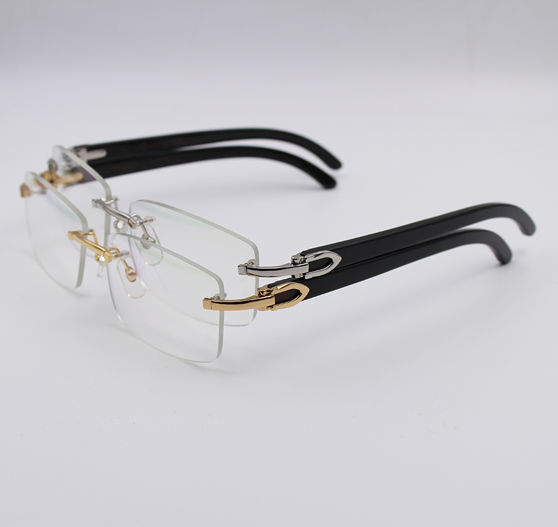 Black Buffalo Horn Glasses Rimless Optical Sunglasses Men Women Sunglasses Brand Designer Glasses Carving Eyewear Frames With Box Case
Black Buffalo Horn Glasses Rimless Optical Sunglasses Men Women Sunglasses Brand Designer Glasses Carving Eyewear Frames With Box Case